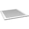 Ekena Millwork Vertical Surface Mount PVC Gable Vent: Non-Functional, w/3-1/2"W x 1"H, Standard Frame, 38"W x 42"H GVPVE38X4201SN - alternate 2